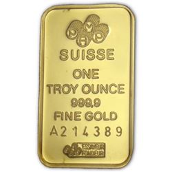 1 oz. Suisse Pure Gold Bar- Ingot