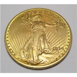 1914 $ 20 Gold Saint Gauden's Double Eagle