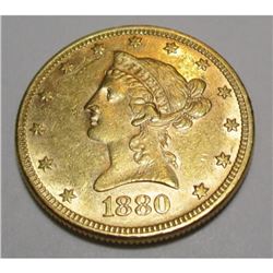 1880 $ 10 Gold Liberty Eagle High Grade