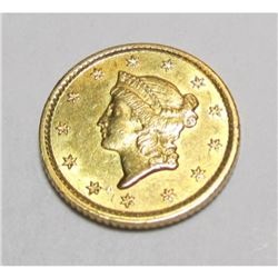 1853 TYPE I Liberty $ 1 Gold Coin
