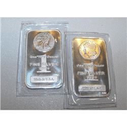 1 oz Walking Liberty & Morgan Design Bars