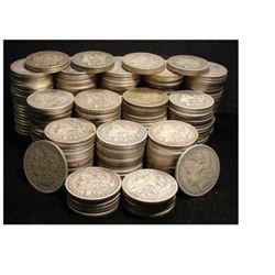 Lot of (220) Morgan Silver Dollars VG Fine Grade