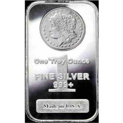 1 oz Morgan Design Bar Pure Silver