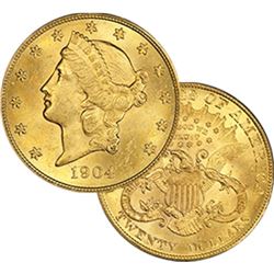 1904 P BU  $20 Gold Liberty Double Eagle