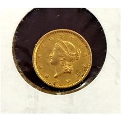 1852 $ 1 Gold Liberty Type I