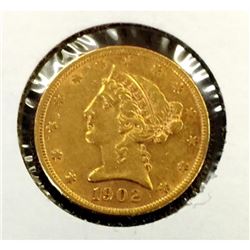 1902 S $5  Gold Liberty