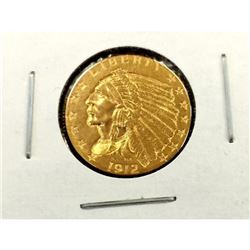 1912 $ 2.5 Gold Indian