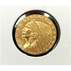 1925 D $ 2.5 Gold Indian