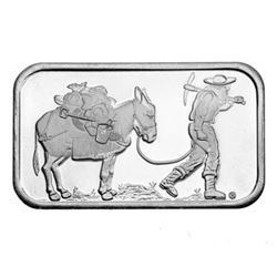 1 oz Prospector Silver Bar -.999 Pure