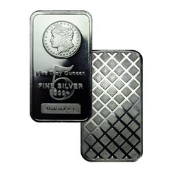 5 oz. Silver Morgan Design Bar- .999 Pure