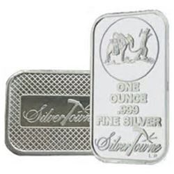 1 oz. Prospector Silver Bar -.999 Pure