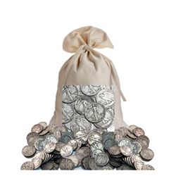 Bank Bag of 300 Walking Liberty Half Dollars 90%