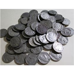 (50) Buffalo Nickels- Mixed Dates and Grades