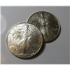 Image 1 : (2) Key Date 1996 US Silver Eagles