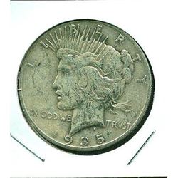 1935 S Key Date Peace Silver Dollar -G-VG