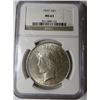 Image 1 : 1923 MS 63 NGC Peace SIlver Dollar