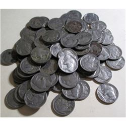 (100) Buffalo Nickels Various Dates and Grades