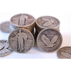 (20) Standing Liberty Quarters -90% Silver