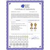 Image 2 : Genuine 10.30 ctw Ruby & Pearl Earrings Jewelry 14KT Yellow Gold - REF-61R3P