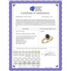 Image 2 : Natural 1.08 ctw Garnet & Diamond Engagement Ring 14K Yellow Gold - REF-31Z3Y