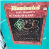 Image 2 : ILLUMINATED 48" SANTA ON SLEIGH DECORATION
