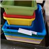 Image 2 : LOT OF 10 COLOURFUL BINS