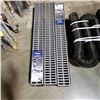 Image 3 : COMPLETE OUTDOOR CHANNEL DRAIN SYSTEM, 50 FT DRAIN HOSE, VORTEX GRATE, CORNER, AND 3 CHANNEL GRATES