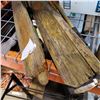 Image 2 : FISH NET, FISHING ROD, AND STRAW BROOM AND LOT OF VINTAGE WOOD OARS