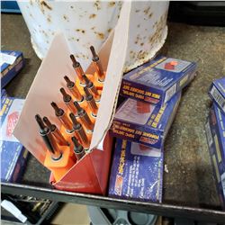 BOX OF NEW PITBULL DRIVERS AND 3 10 PIECE 3/8" DRIVE TORQUE BIT SOCKET SET