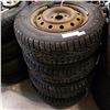 Image 1 : SET OF 4 NOKIAN 185/ 70 R14 WINTER TIRES ON 5 BOLT RIMS