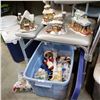 Image 1 : BLUE TOTE OF XMAS DECOR