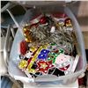 Image 2 : 2 LARGE TOTES OF CHRISTMAS DECOR
