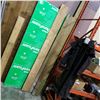 Image 2 : LOT OF 4 TREATED 4 x 4 POSTS, 2 x 8 AND APPROX 25 PIECES OF 1/2" TREATING STRAPPING