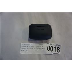 JABRA WIRELESS EARBUDS W/ CHARGING CASE - TESTED AND WORKING