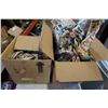 Image 1 : 2 BOXES OF CHINA, POTTERY, PITCHERS, AND PYREX