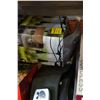 Image 2 : TOTE OF SOLAR LIGHTS, LUMBAR BELT, AND SHARK CORDLESS VACUUM