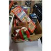 Image 1 : BOX OF XMAS DECOR AND RUDOLPH TOY