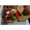 Image 2 : BOX OF XMAS DECOR AND RUDOLPH TOY