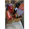 Image 3 : BOX OF XMAS DECOR AND RUDOLPH TOY