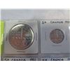 Image 2 : 10 1951 NICKELS COMMEMORATING THE ISOLATION AND NAMING OF THE ELEMENT NICKEL AND LARGE REPLICA COIN
