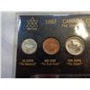 Image 2 : 1967 CANADIAN CENTENNIAL COIN SET W/ MINT $1.00 PAPER DOLLAR .800 COINS