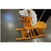 Image 2 : WOODEN ROCKING HORSE