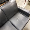 Image 3 : BLACK LEATHER SOFA