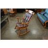 Image 2 : BROWN ROCKING CHAIR W/ CUSHIONS