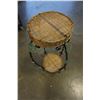 Image 2 : METAL AND RATTAN DECORATIVE PLANT STAND