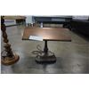 Image 2 : VINTAGE COPPER TABLE LAMP - NEEDS CORD, AND VINTAGE WOOD TABLE LAMP