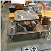 Image 1 : TILE TOP METAL BASE COFFEE AND END TABLE