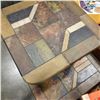 Image 2 : TILE TOP METAL BASE COFFEE AND END TABLE