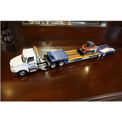 DIECAST UNITED RENTALS TRUCK W/ TRAILER AND BOB CAT