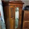Image 2 : ANTIQUE MIRROR DOOR WARDROBE